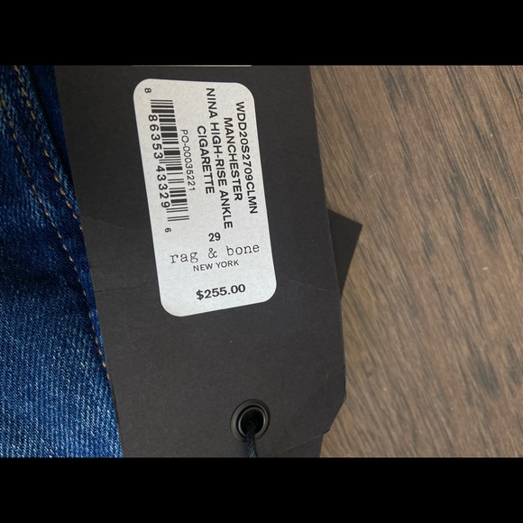Rag & Bone Nina High Rise Cigarette Jeans. Manchester size 29 - Picture 3 of 4